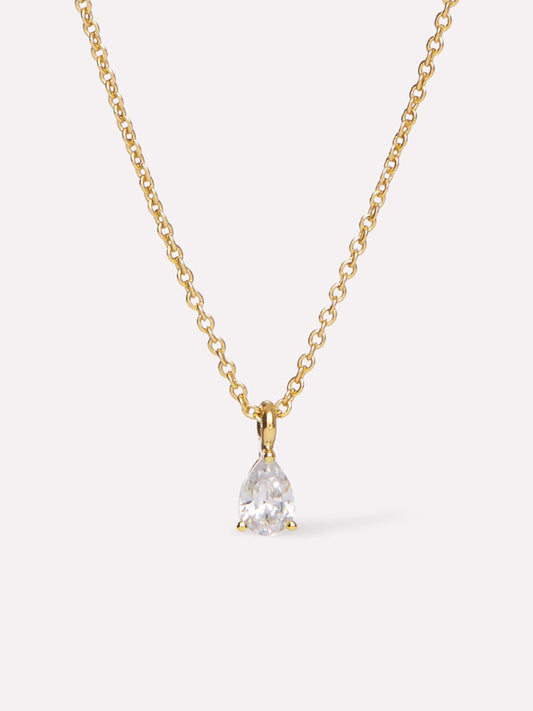 Delicate Solitaire Pendant - Elise Pendant